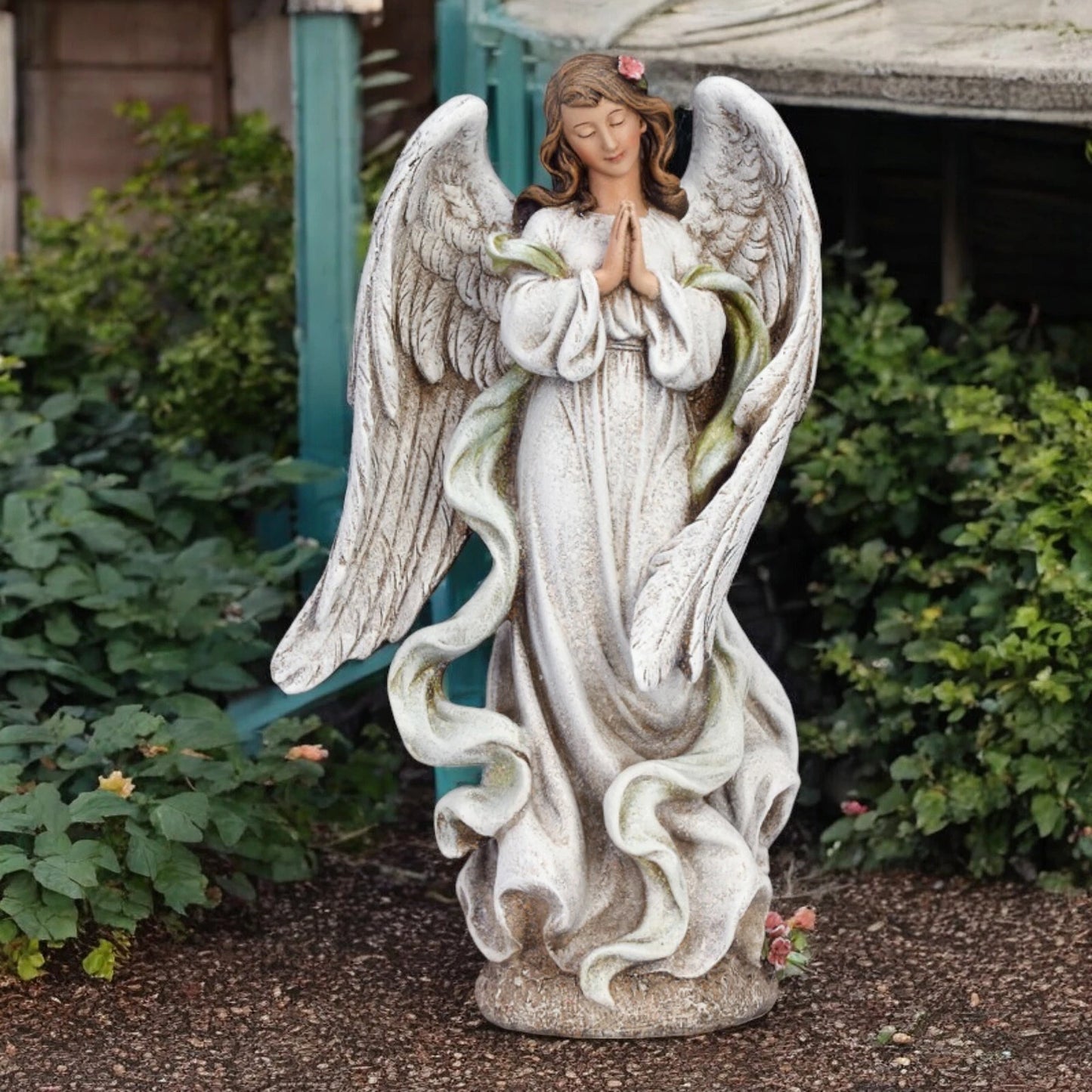 Resin Praying Angel Memorial Statue Figurine