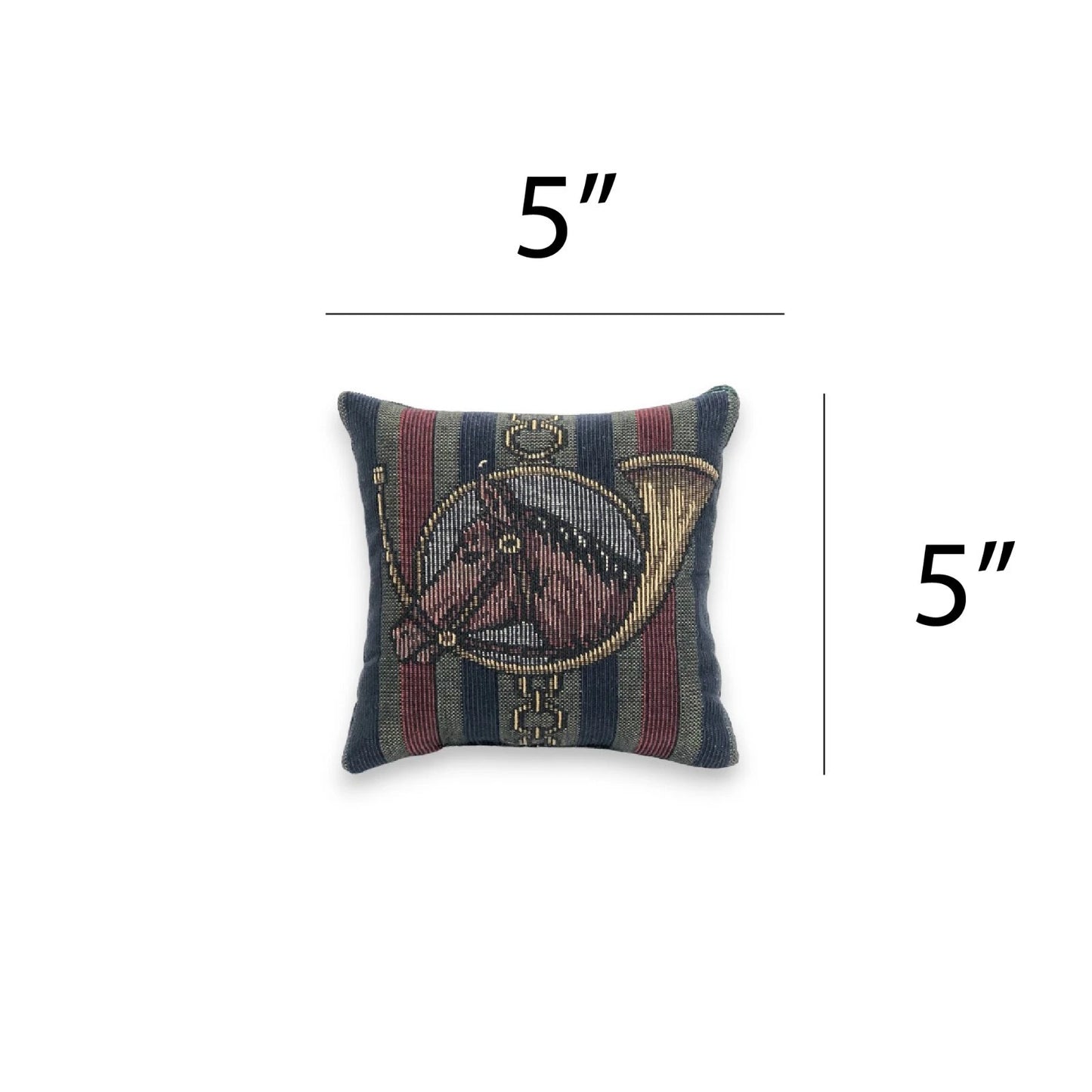 Balsam Fir Filled Horse and Horn Pillow 5x5" Maine Made