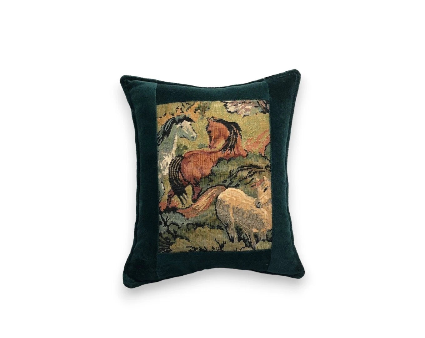 Balsam Fir Filled Equestrian Horse Pillow 6x8 Maine Made Scented
