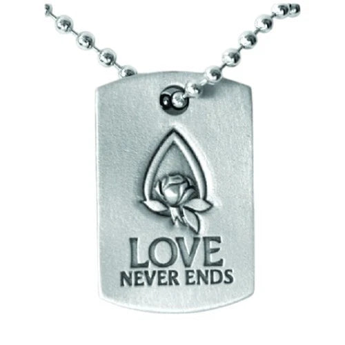 Beaded Chain Teardrop Pendant, Memorial Tear Necklace, Remembrance Gift,