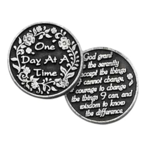 Serenity Prayer, 12 Step program, AA Medallion, Celebrate recovery