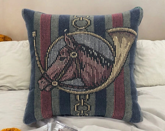 Balsam Fir Filled Horse and Horn Pillow 5x5" Maine Made