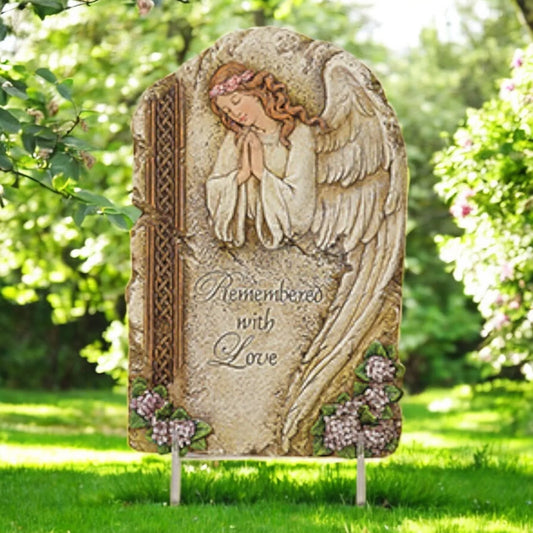 Remembered Plaque – Memorial Tribute for Loved Ones, Decorative Memorial Gift