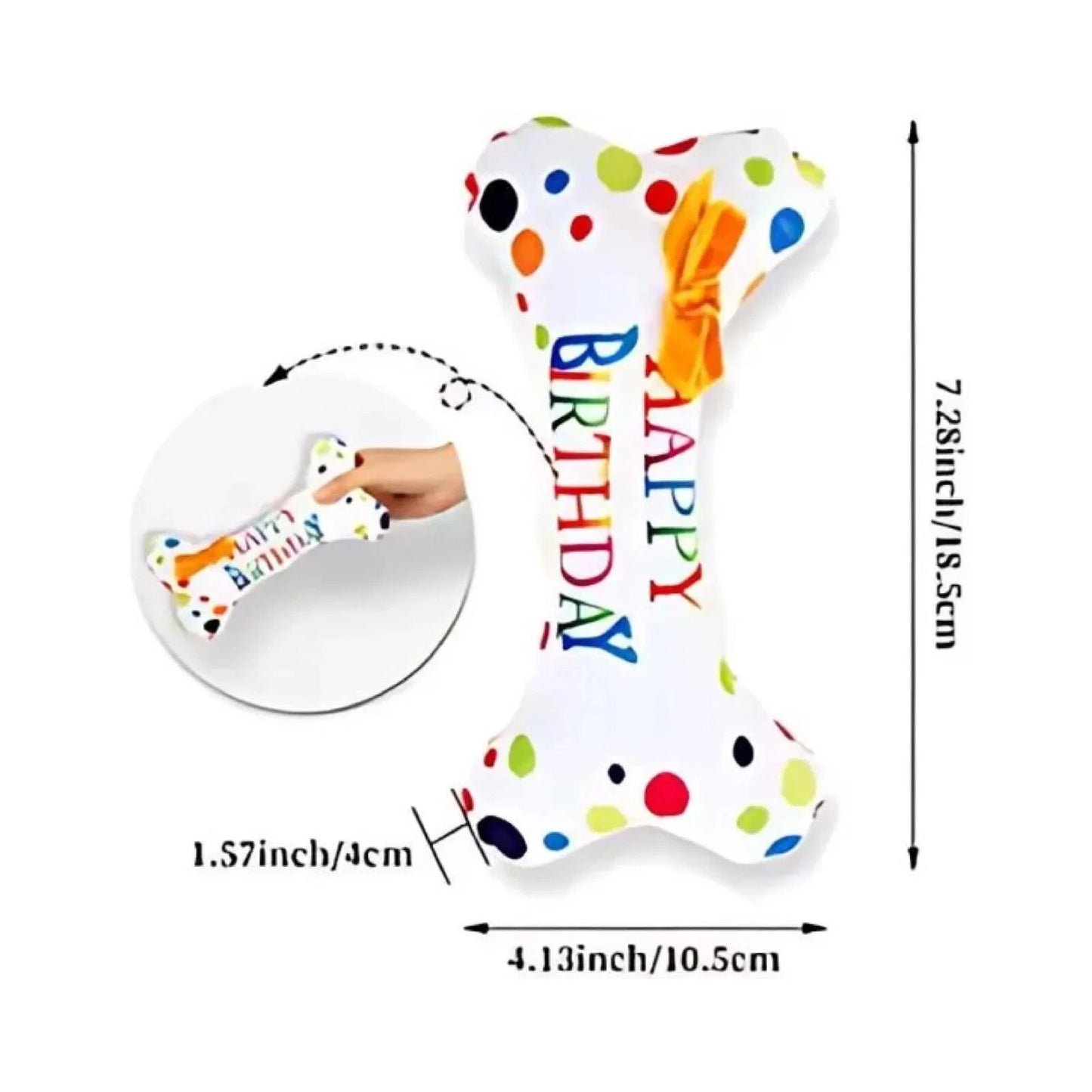 Unique Squeaky Plush Dog Toy, Dog Bone Soft Toy Interactive Toys