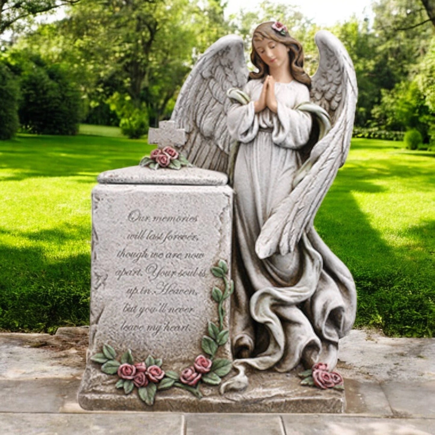 Praying Angel Figurine with Box | Religious Gift, Angel Statue, Spiritual Décor