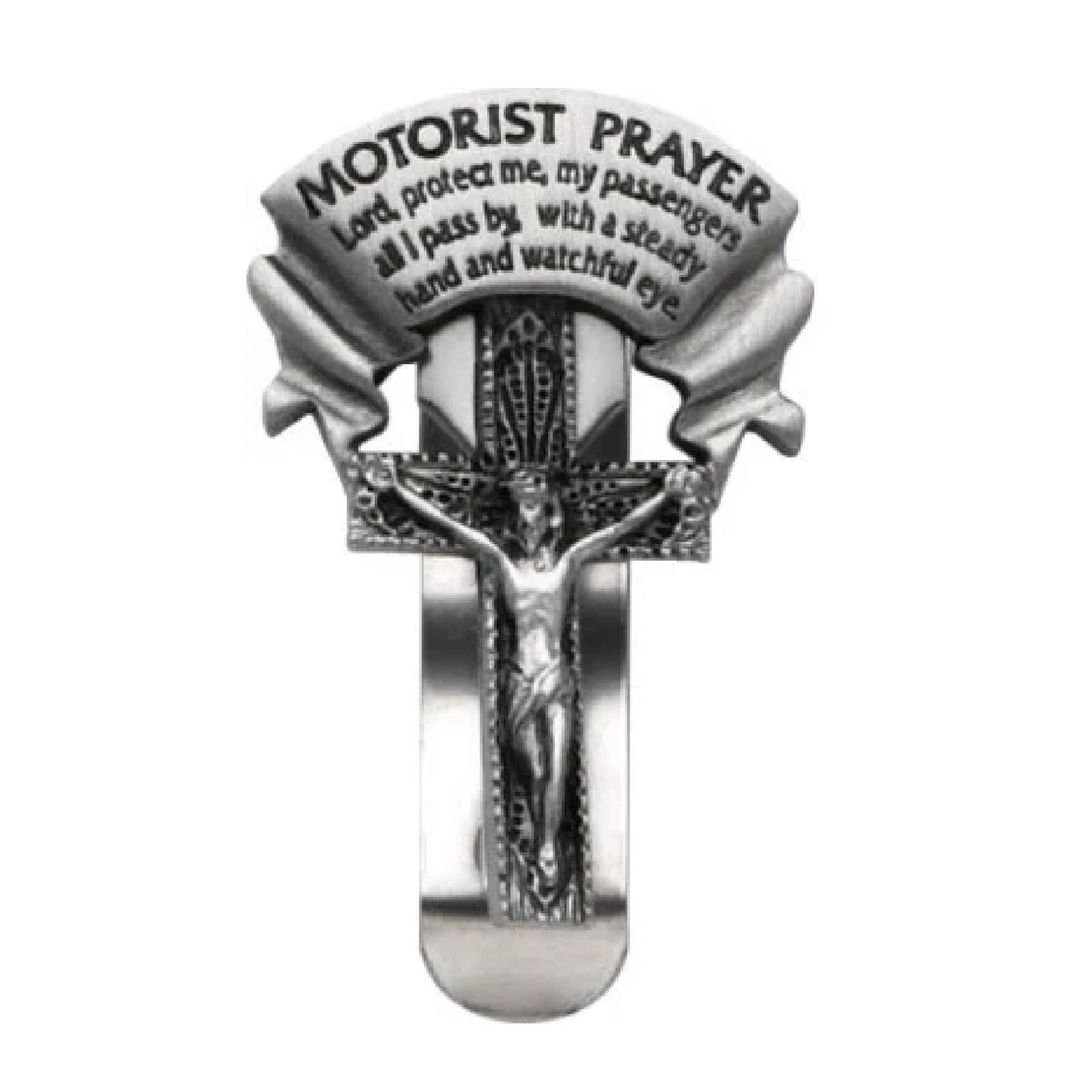 Motorist Prayer Visor Clip, Safe Travels Journey Clip, Gift for New Drivers