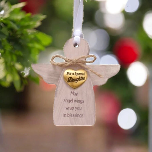 Angels Among Us Ornament - For A Special Daughter | Christmas Angel Gift Decor