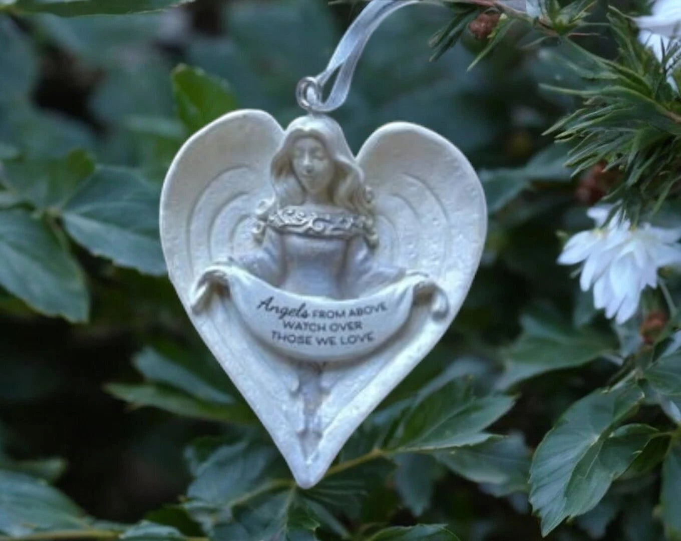 Angels From Above Watch Over Those We Love Christmas Tree Ornament Guardian Gift