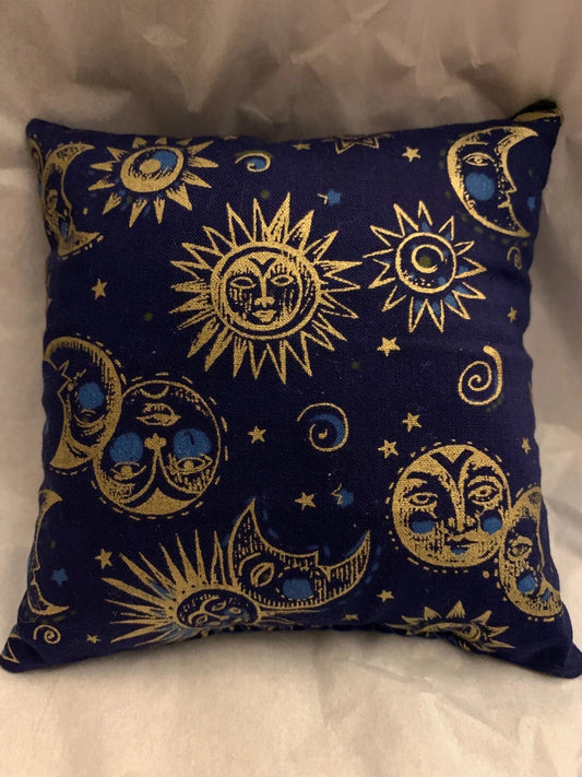 Balsam Fir Sun & Moon 5" x 5" Pillow - Aromatic, Celestial Inspired Décor