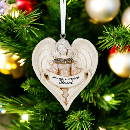 May You Always Be Blessed Angel ChristmasOrnament Thoughtful Gift for Loved Ones