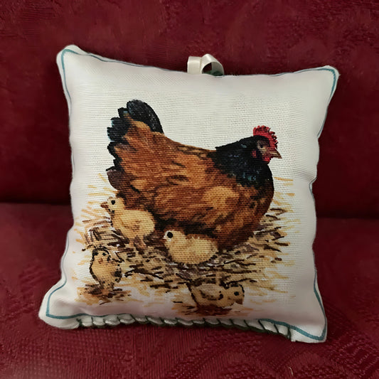 Balsam Fir Filled Hen and Chicks Pomander 3″ X 3″