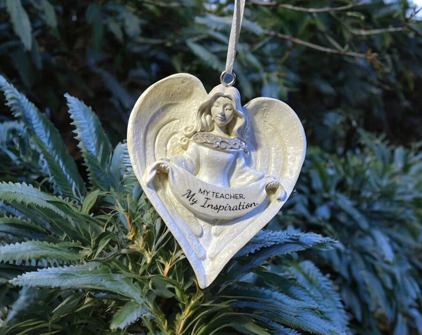 My Teacher My Inspiration Guardian Angel Christmas Ornament Holiday Decor Gift
