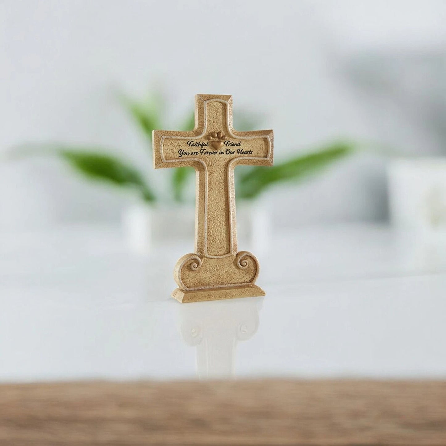 Faithful Friend Memorial Cross, You Are Forever In Our Hearts, Pet Grave Marker