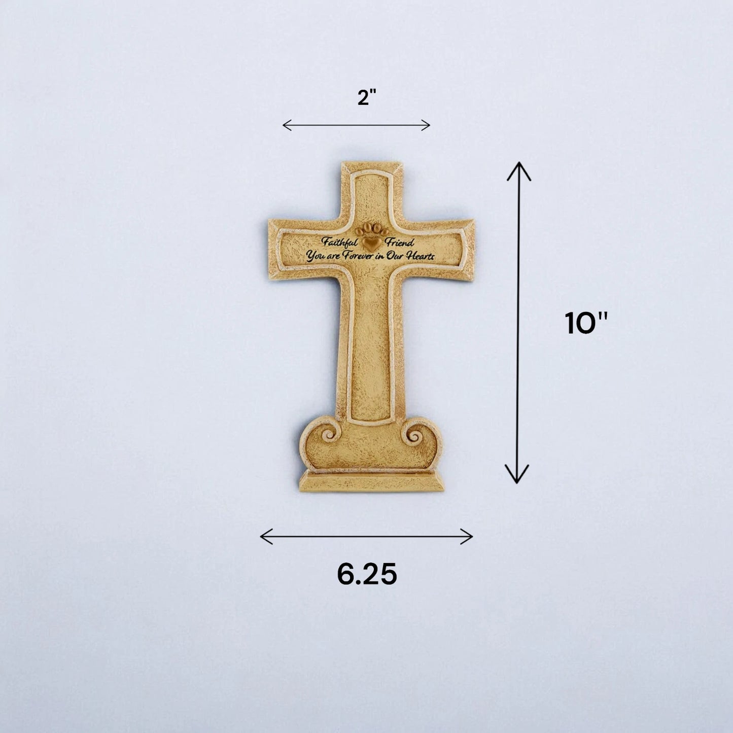 Faithful Friend Memorial Cross, You Are Forever In Our Hearts, Pet Grave Marker