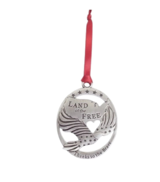 Military Service Patriotic Christmas Tree Ornament, USA Army Veteran Xmas Gift