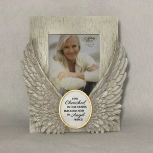 Angel Wings Photo Frame Memorial Gift | Decorative Picture Frame for Loved Ones