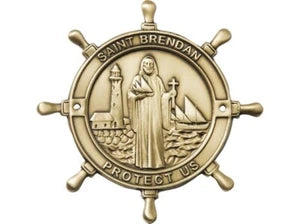 Saint Brendan Boat Medal Protect Us gift for a boater 3Inch