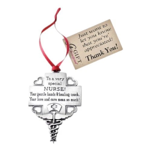 Nurse Christmas Tree Ornament, RN Doctor Gift, Healthcare Holiday Home Decor