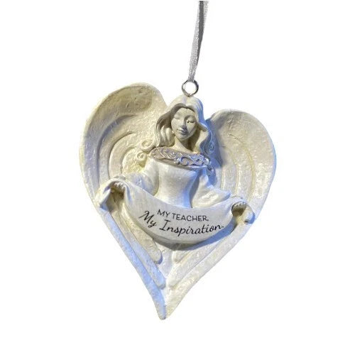 My Teacher My Inspiration Guardian Angel Christmas Ornament Holiday Decor Gift