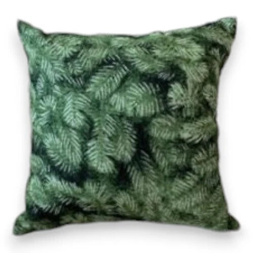 Leaves Print Balsam Fir Scented Square Mini Pillow 5″ x 5″ Maine Made