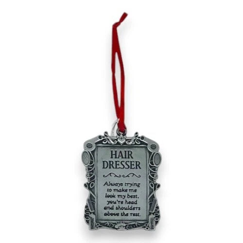 Hair Dresser/Stylist Ornament, Hair Salon Occupational Gift