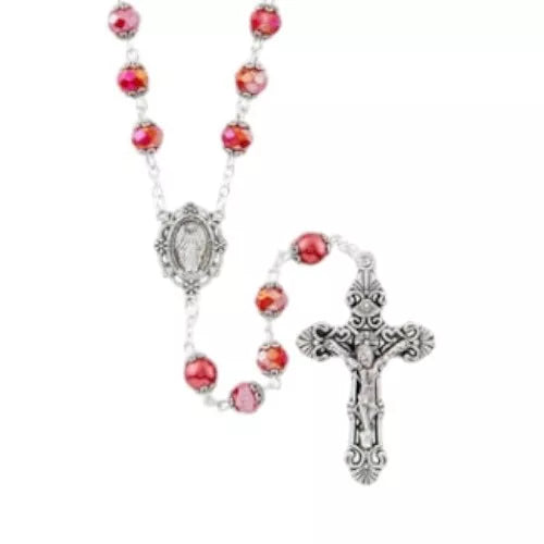 Blush Orvieto Collection Rosary, Catholic Prayer Beads for Women, Religious Gift