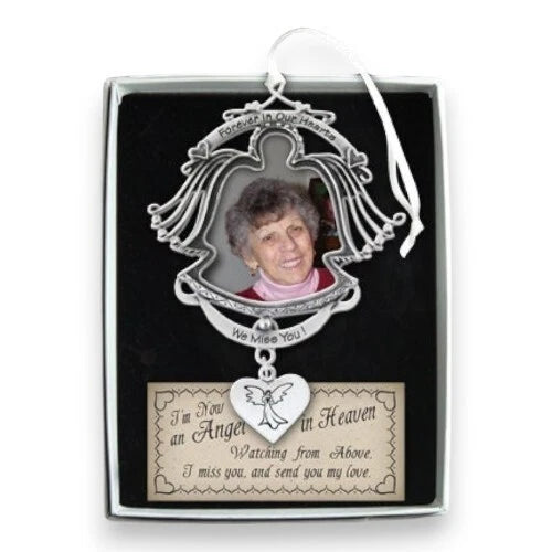 Forever In Our Hearts Angel Frame Memorial