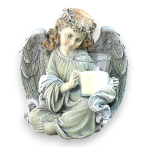 Guardian Angel Candle Holder, Angelic Votive Candle Container Remembrance Gift