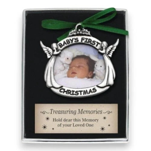 Baby’s First Christmas Picture Frame Ornament – Cherished Keepsake for Newborns