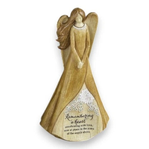 Resin Guardian Angel Figurine 10" High Memorial Statue Sympathy Bereavement Gift