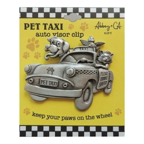 Dog Cat Visor Clip for Pet Taxi, Drive Safely Reminder, Auto Safety Clip