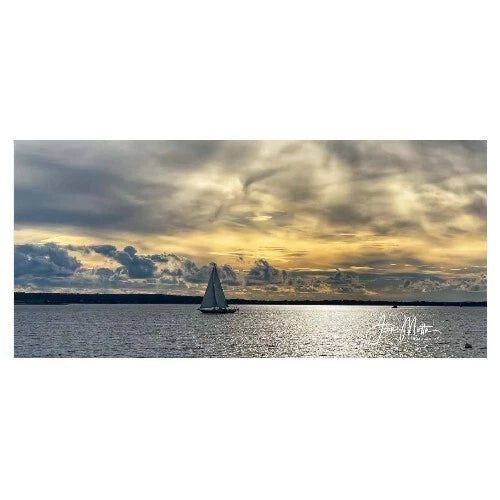 Sailing on Bristol Harbor Notecard – Scenic Bristol, RI Greeting Card  Set of 5