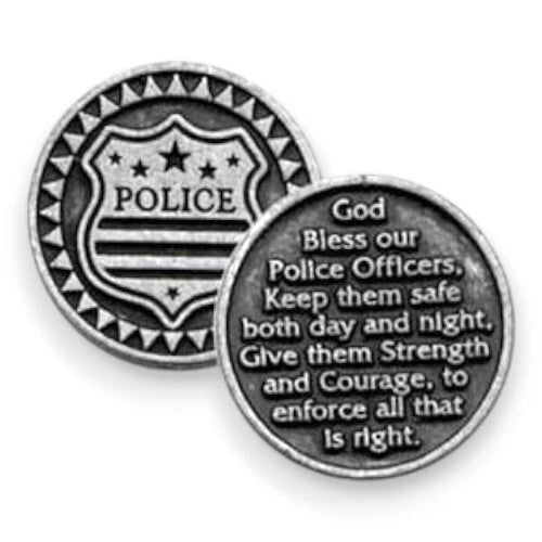 Police Pocket Token, Be Safe, Emergency Services, Protection Coin, Police Gifts