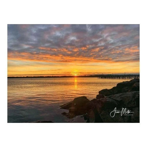 Sunset Over Bristol, RI – Harbor Notecards, Scenic Bristol Notecards Set of 5