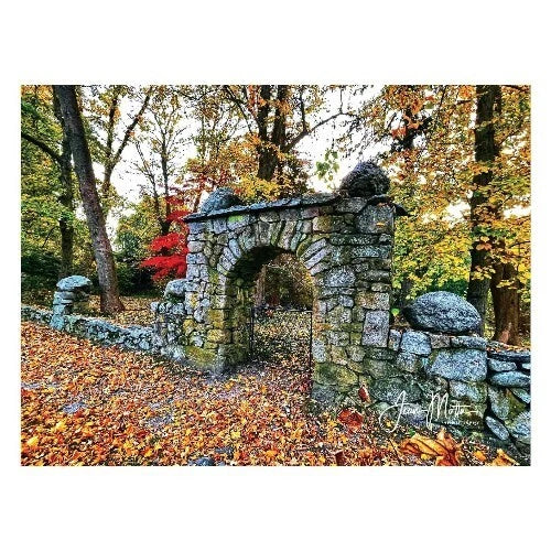 Blithewold Mansion, Bristol RI , Garden gate, Notecard - Set of 5