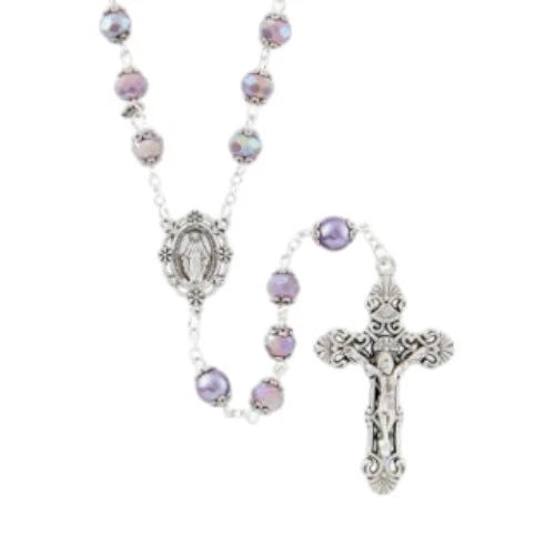Lavender Orvieto Collection Catholic Rosary Beads Prayer Rosaries Religious Gift