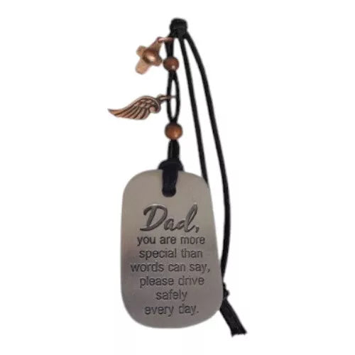 Dad Car Rear View Mirror Hanging Ornament, Dad Car Charm, Gift For Father